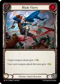 Blade Flurry (Red) - Mastery Pack Warrior - Flesh and Blood TCG card