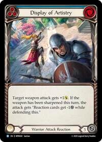 Display of Artistry (Blue) - Mastery Pack Warrior - Flesh and Blood TCG card