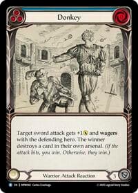 Donkey (Blue) - Mastery Pack Warrior - Flesh and Blood TCG card