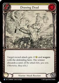 Drawing Dead (Yellow) - Mastery Pack Warrior - Flesh and Blood TCG card