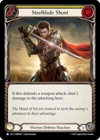 Steelblade Shunt (Yellow) - Mastery Pack Warrior - Flesh and Blood TCG card