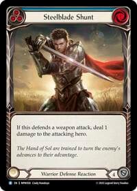 Steelblade Shunt (Blue) - Mastery Pack Warrior - Flesh and Blood TCG card