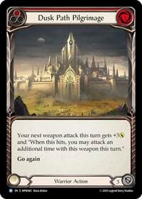 Dusk Path Pilgrimage (Red) - Mastery Pack Warrior - Flesh and Blood TCG card