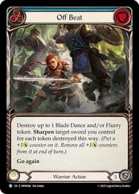 Off Beat (Blue) - Mastery Pack Warrior - Flesh and Blood TCG card