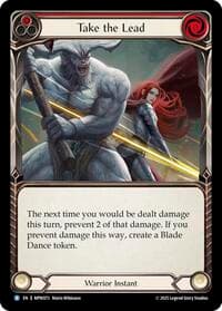 Take the Lead (Red) - Mastery Pack Warrior - Flesh and Blood TCG card