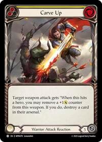 Carve Up (Yellow) - Mastery Pack Warrior - Flesh and Blood TCG card