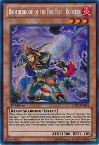 Brotherhood of the Fire Fist - Rooster - Judgment of the Light - YuGiOh card
