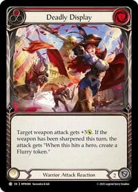 Deadly Display (Red) - Mastery Pack Warrior - Flesh and Blood TCG card