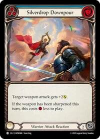 Silverdrop Downpour (Blue) - Mastery Pack Warrior - Flesh and Blood TCG card