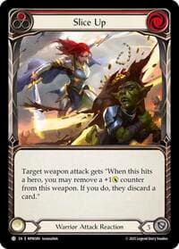 Slice Up (Red) - Mastery Pack Warrior - Flesh and Blood TCG card