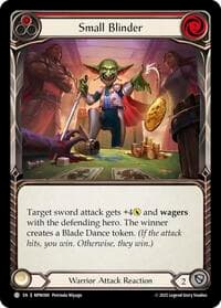 Small Blinder (Red) - Mastery Pack Warrior - Flesh and Blood TCG card