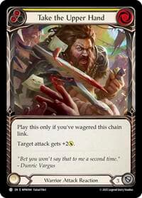 Take the Upper Hand (Yellow) - Mastery Pack Warrior - Flesh and Blood TCG card