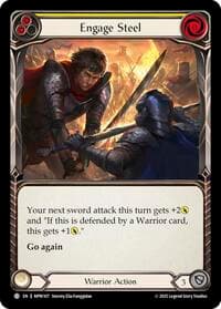 Engage Steel (Yellow) - Mastery Pack Warrior - Flesh and Blood TCG card