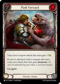 Push Forward (Red) - Mastery Pack Warrior - Flesh and Blood TCG card