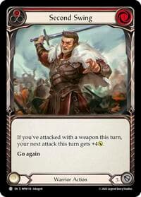 Second Swing (Red) - Mastery Pack Warrior - Flesh and Blood TCG card