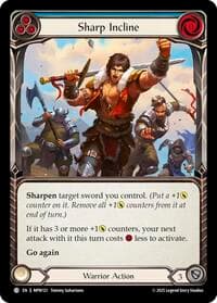 Sharp Incline (Blue) - Mastery Pack Warrior - Flesh and Blood TCG card
