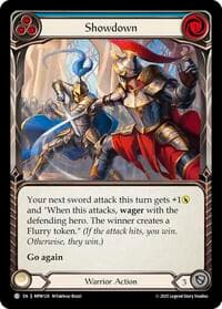 Showdown (Blue) - Mastery Pack Warrior - Flesh and Blood TCG card