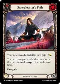 Swordmaster's Path (Red) - Mastery Pack Warrior - Flesh and Blood TCG card