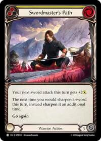 Swordmaster's Path (Yellow) - Mastery Pack Warrior - Flesh and Blood TCG card