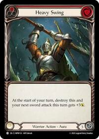 Heavy Swing (Red) - Mastery Pack Warrior - Flesh and Blood TCG card