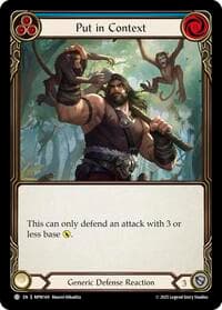Put in Context (Blue) - Mastery Pack Warrior - Flesh and Blood TCG card