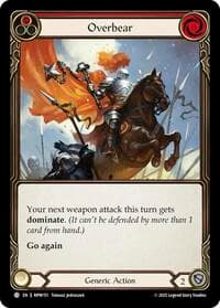 Overbear (Red) - Mastery Pack Warrior - Flesh and Blood TCG card