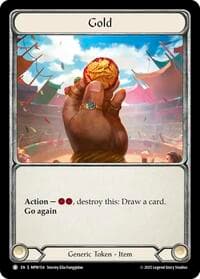 Gold - Mastery Pack Warrior - Flesh and Blood TCG card
