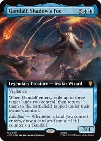 Gandalf, Shadow's Foe (Extended Art) - The Hobbit: Eternal-Legal - Magic: The Gathering card