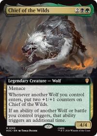 Chief of the Wilds (Extended Art) - The Hobbit: Eternal-Legal - Magic: The Gathering card