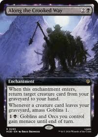 Along the Crooked Way (Extended Art) - The Hobbit - Magic: The Gathering card