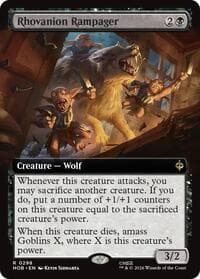 Rhovanion Rampager (Extended Art) - The Hobbit - Magic: The Gathering card