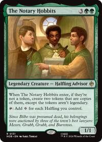 The Notary Hobbits - The Hobbit - Magic: The Gathering card