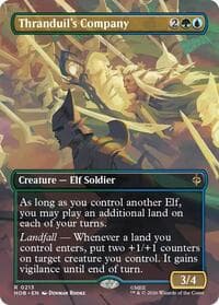 Thranduil's Company (Borderless) - The Hobbit - Magic: The Gathering card