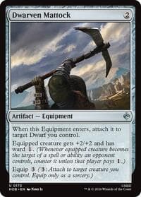 Dwarven Mattock - The Hobbit - Magic: The Gathering card