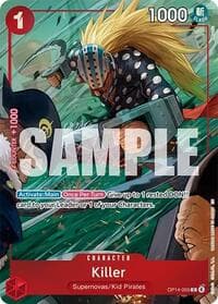 Killer (One Piece Card Game Illustration Box Vol. 8) - One Piece Promotion Cards - One Piece Card Game card