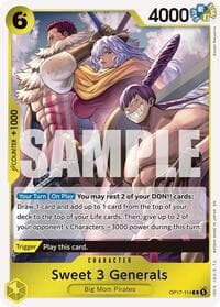 Sweet 3 Generals - The World's Strongest Warriors - One Piece Card Game card