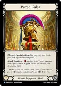Prized Galea - Armory Deck: Olympia - Flesh and Blood TCG card