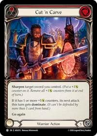 Cut 'n Carve (Red) - Armory Deck: Olympia - Flesh and Blood TCG card