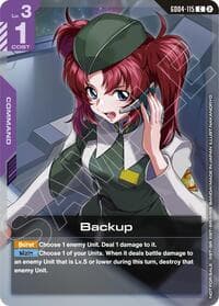 Backup (Event Pack 02) - Gundam Promotional Cards - Gundam Card Game card