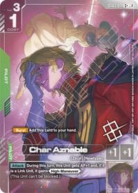 Char Aznable (World Championship Regionals 26-27 Season 2) (Finalist) - Gundam Promotional Cards - Gundam Card Game card