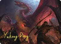 Magnificent End Art Card (Gold-Stamped Signature) - Art Series: The Hobbit - Magic: The Gathering card