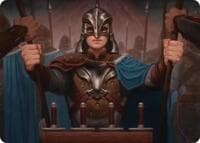 Bard's Attendant Art Card - Art Series: The Hobbit - Magic: The Gathering card