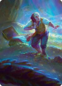 Bilbo's Burglaring Art Card (10/12) - Art Series: The Hobbit - Magic: The Gathering card