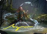 Mirkwood Meditator Art Card (Gold-Stamped Signature) - Art Series: The Hobbit - Magic: The Gathering card