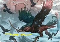 Ravenhill Flock Art Card (Gold-Stamped Signature) - Art Series: The Hobbit - Magic: The Gathering card