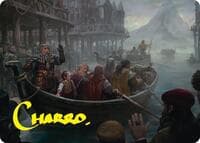 Uneasy Partings Art Card (Gold-Stamped Signature) - Art Series: The Hobbit - Magic: The Gathering card