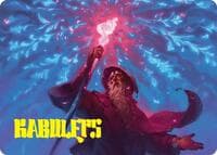 Wizard's Staff Art Card (Gold-Stamped Signature) - Art Series: The Hobbit - Magic: The Gathering card