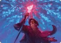 Wizard's Staff Art Card - Art Series: The Hobbit - Magic: The Gathering card