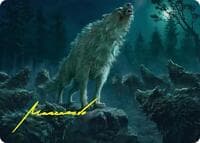 Reverent Howl Art Card (Gold-Stamped Signature) - Art Series: The Hobbit - Magic: The Gathering card