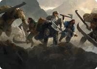 Struggle of Howling Steel Art Card - Art Series: The Hobbit - Magic: The Gathering card